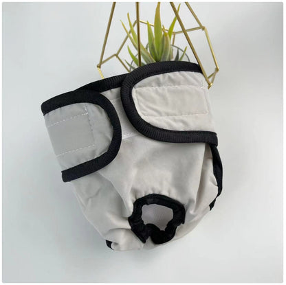 Female Dog Sanitary Pants - Washable Reusable Dog Diapers for Heat Cycle & Incontinence