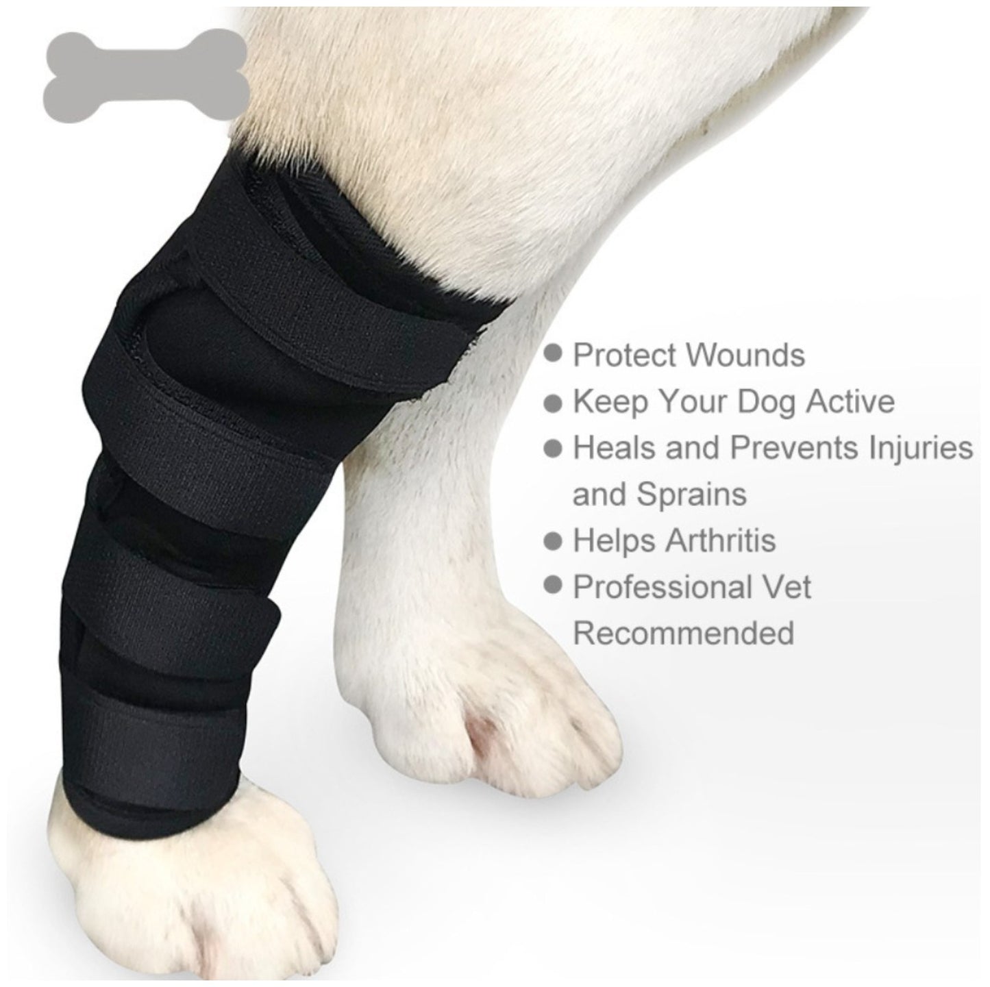 Dog Rear Leg Brace - Compression Leg Sleeve for Arthritis & Injury Recovery
