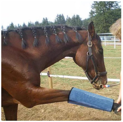 Horse Leg Fly Boots - Breathable Mesh Anti-Mosquito & Insect Protection Sleeves