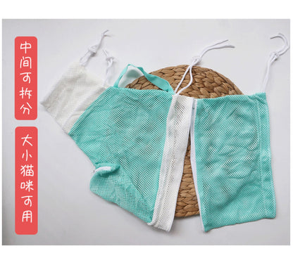 5th Gen Cat Washing Bag - Anti-Scratch Mesh Bathing Grooming Bag for Cats