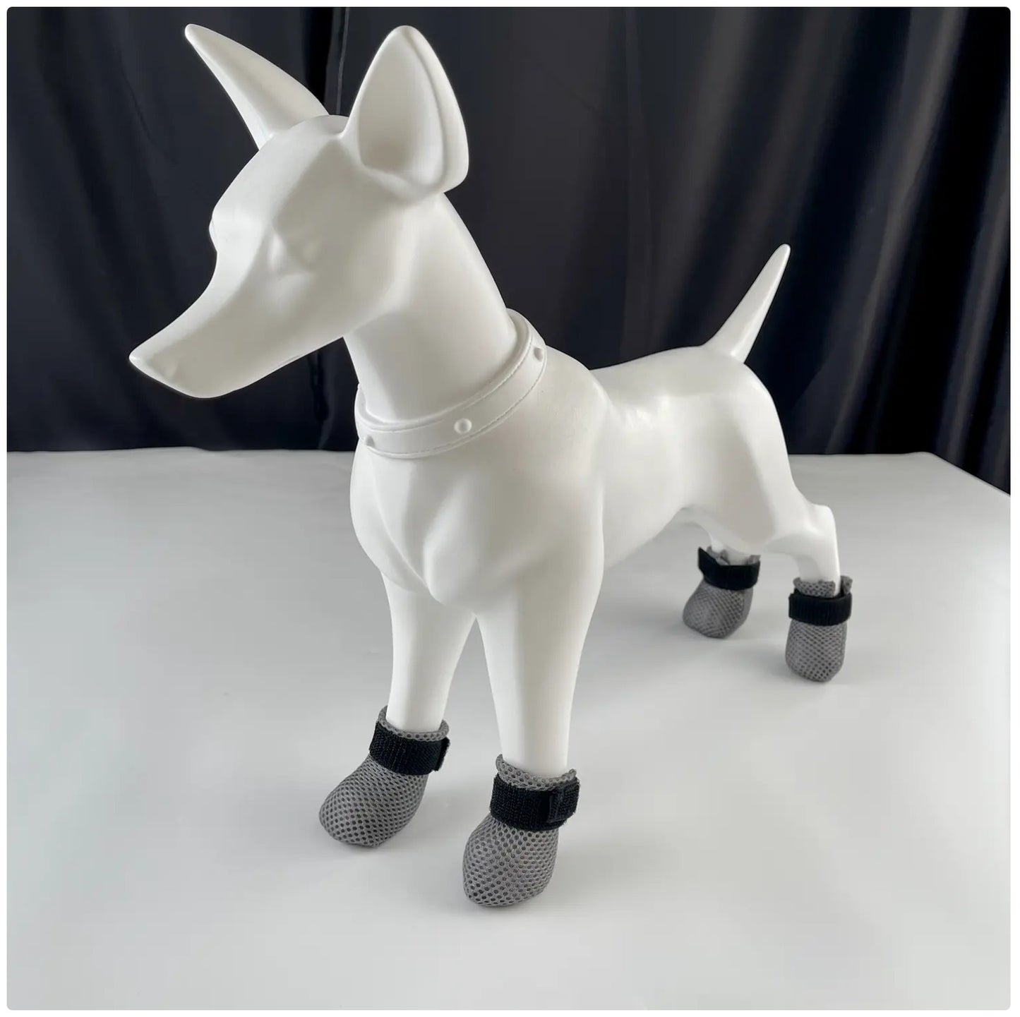 Non-Slip Cat & Dog Paw Protectors - Breathable Indoor Socks for Scratch & Floor Protection