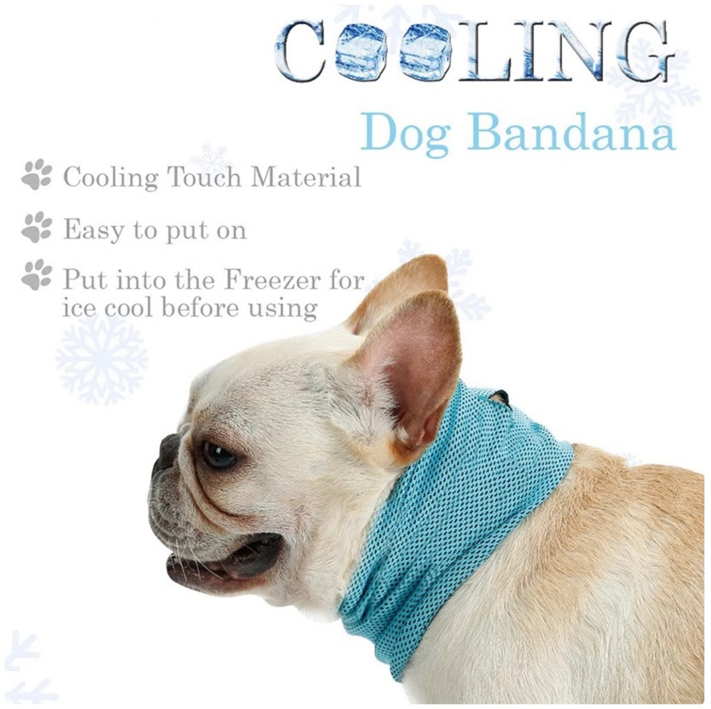 Summer Pet Cooling Scarf - Breathable Ice Towel for Dogs & Cats to Prevent Heatstroke