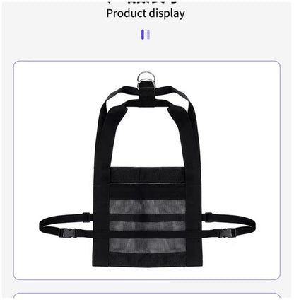 Small Animal Hanging Weighing Sling - Breathable Mesh Harness for Lambs, Goats & Puppies