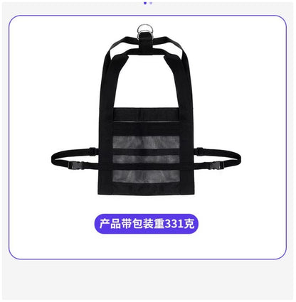 Small Animal Hanging Weighing Sling - Breathable Mesh Harness for Lambs, Goats & Puppies