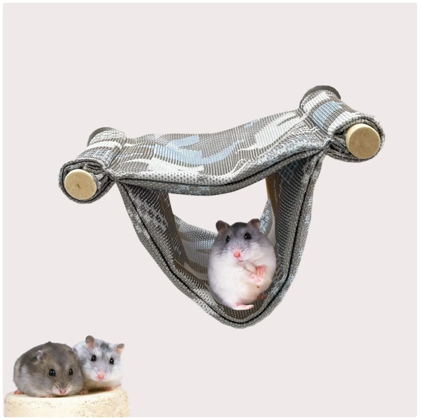 Hamster Hammock & Platform - 2-in-1 Cozy Hanging Bed & Play Area for Small Pets