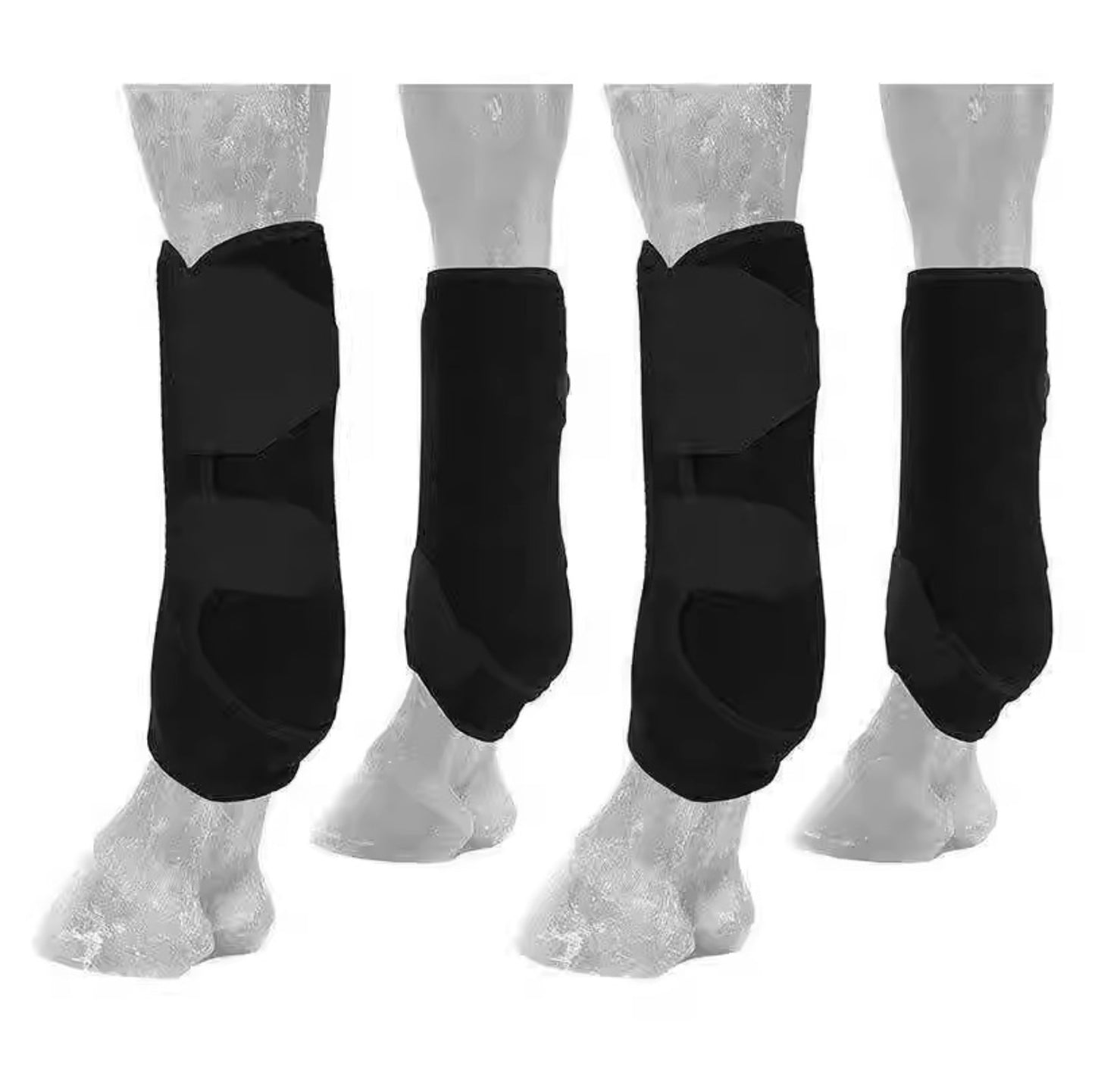 Horse Leg Protectors - Neoprene Anti-Impact Boots for Turnout & Riding