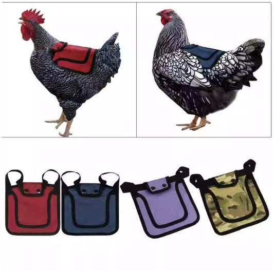 Hen Saddle Apron - Feather Protection Poultry Saddle for Back & Wing Coverage
