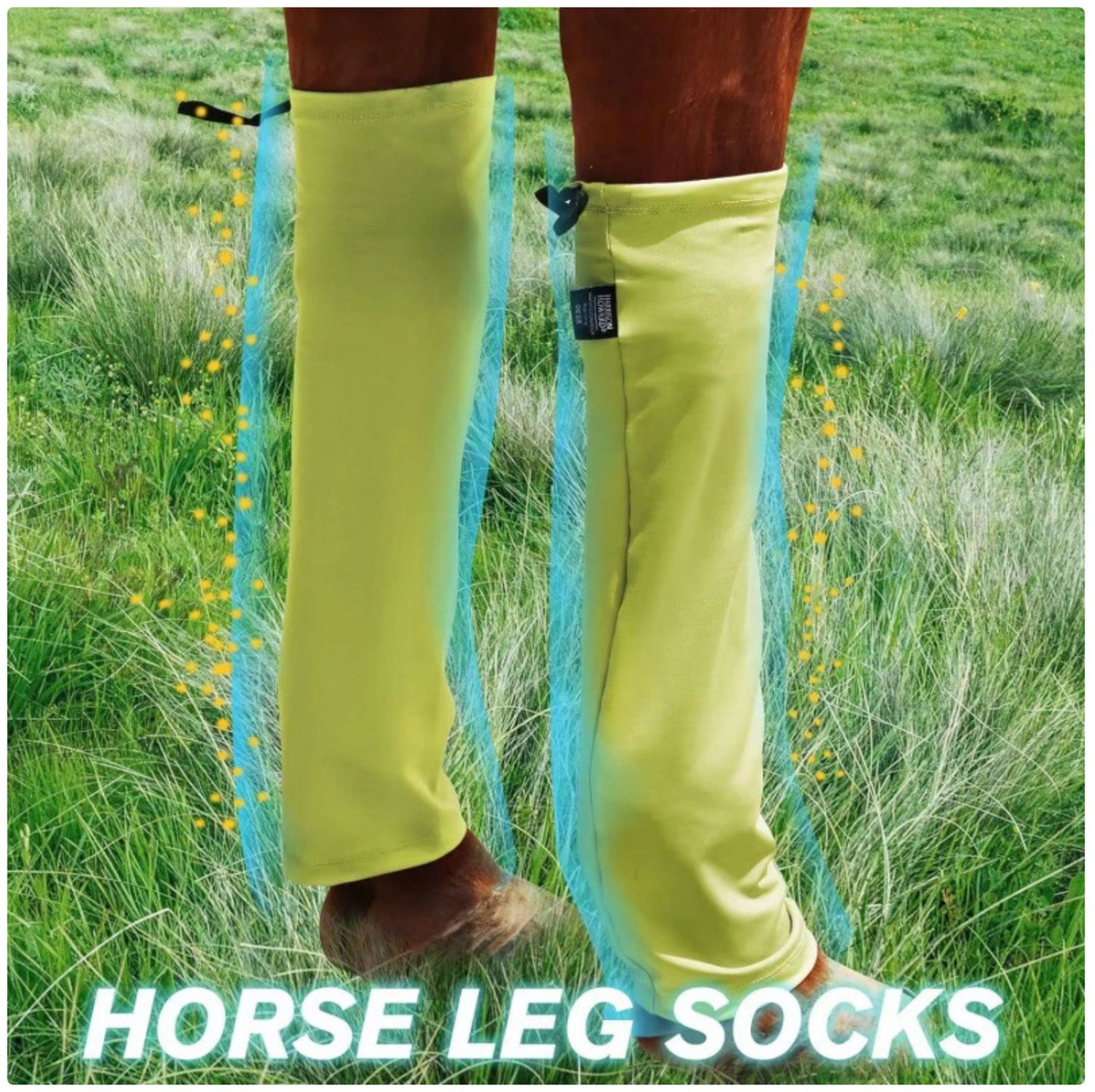 Horse Leg Wraps - Breathable Fly Protection Socks for Turnout & Riding
