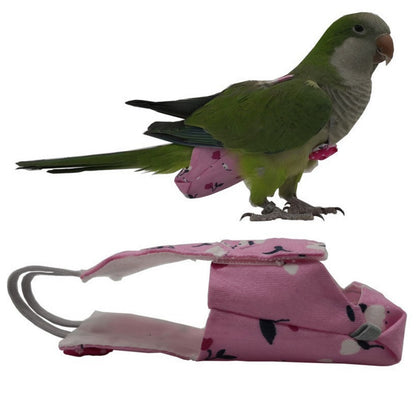 Bird Diaper Flight Suit - Reusable Waterproof Bird Clothing for Parrots & Small Birds