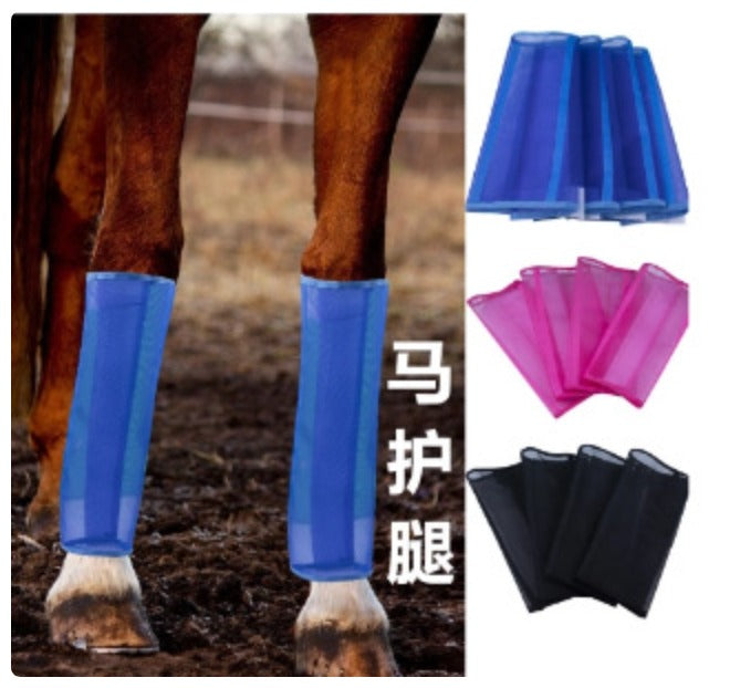 Horse Fly Leg Wraps - Breathable Mesh Socks for Insect & UV Protection