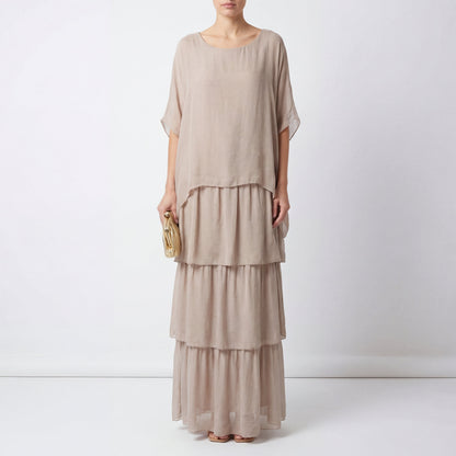 Nora | Flowing Maxi Dress with Layered Effect
