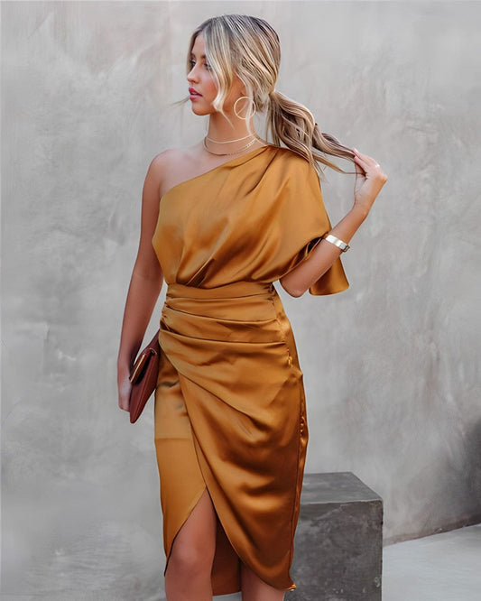 Endaya - Silk Elegant Flowing Party Dress
