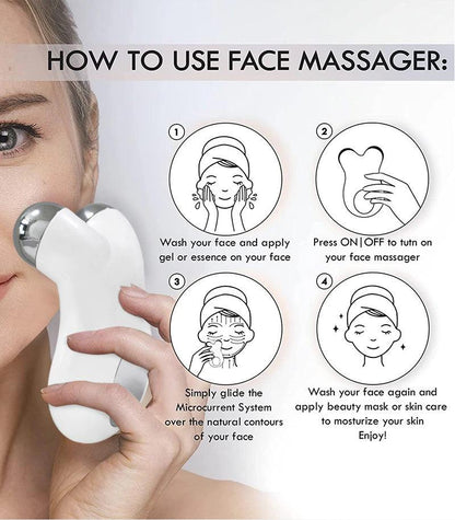 Microstroom Gezichtsmassager - FirmGlow
