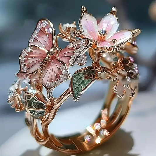 Croia | Zirconia-Accented Butterfly Ring