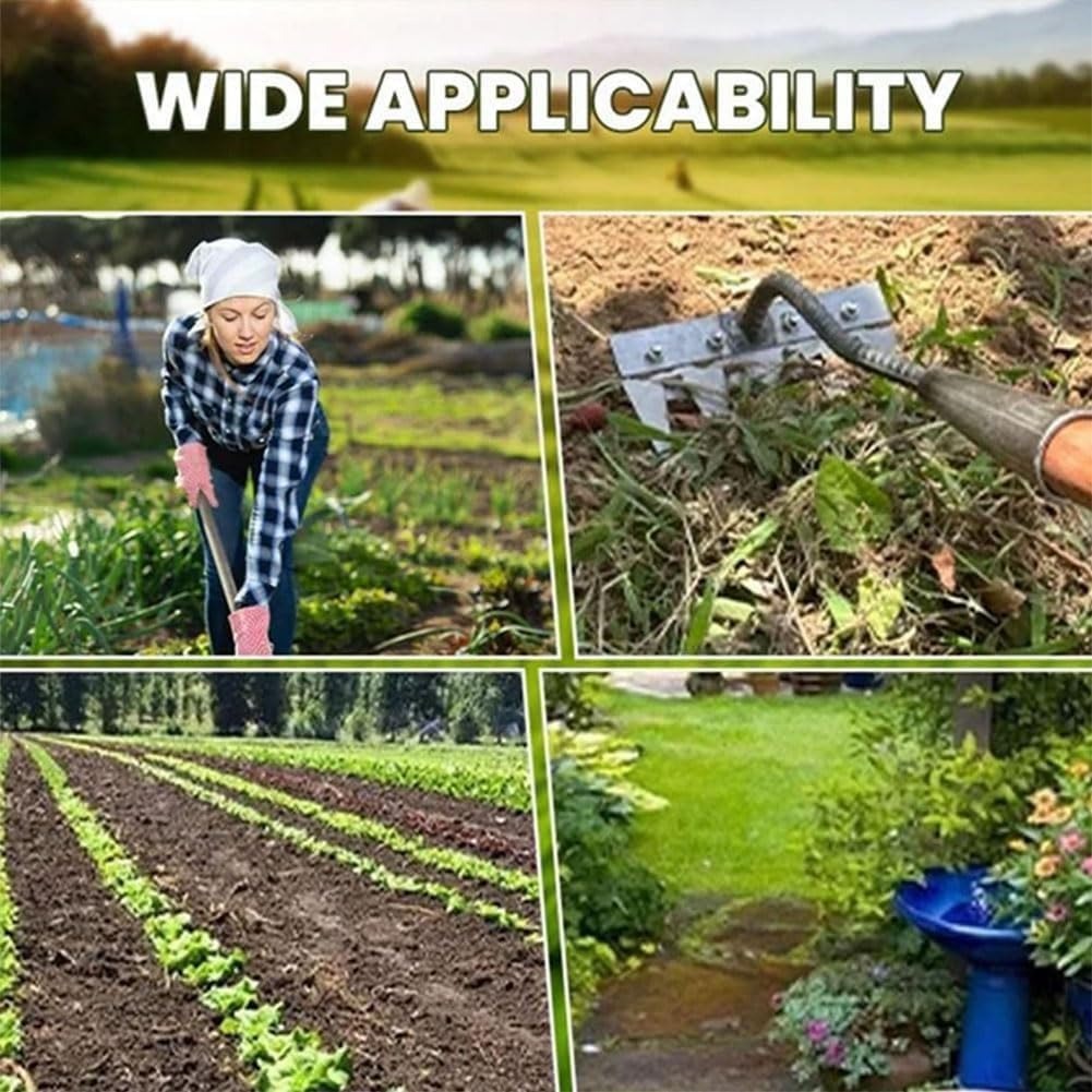 Präziser Gartenrechen aus Kohlenstoffstahl für Unkrautentfernung