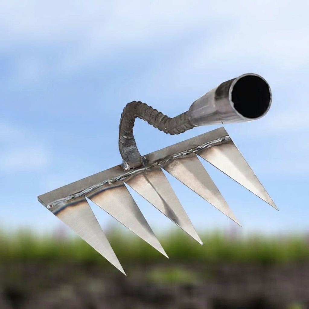 Präziser Gartenrechen aus Kohlenstoffstahl für Unkrautentfernung