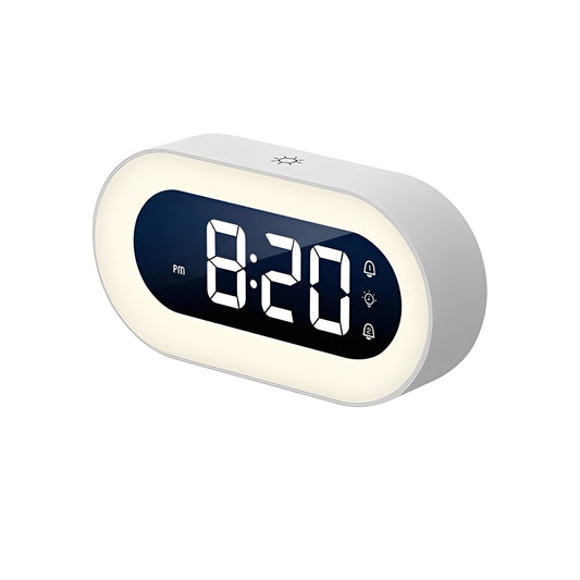 Digitaler Wecker mit dimmbarem LED-Licht und USB-C-Ladung