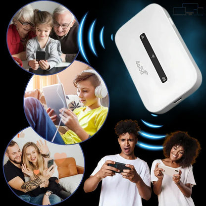 Compact 4G LTE Mobile Wi-Fi Hub with SIM Slot