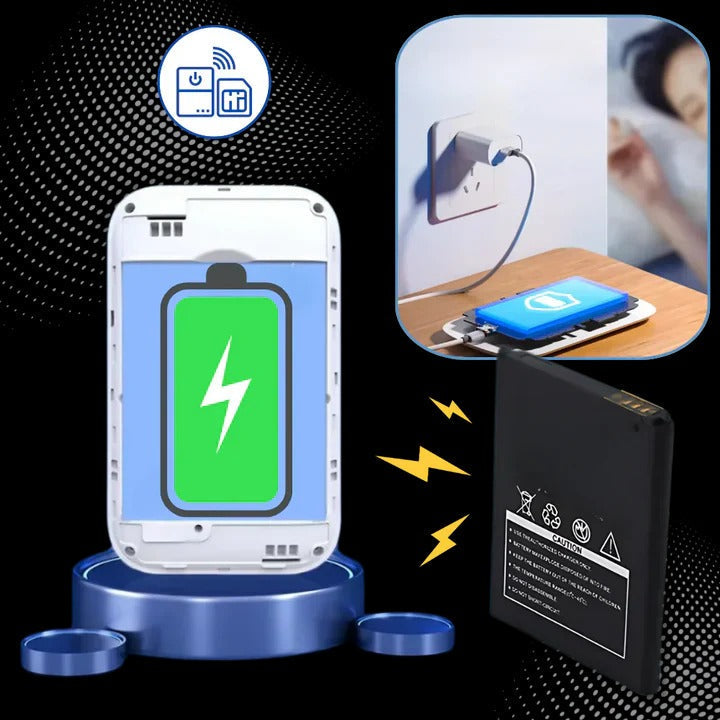 Compact 4G LTE Mobile Wi-Fi Hub with SIM Slot