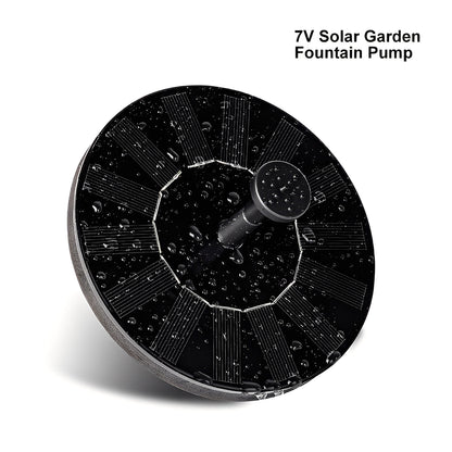 Solar-Powered Floating Fountain Pump for Outdoor Decor