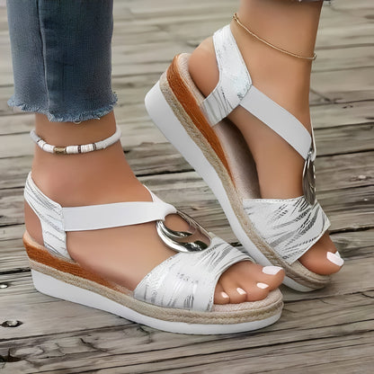 Bequeme Wedge-Sandalen für Damen mit Fußgewölbeunterstützung
