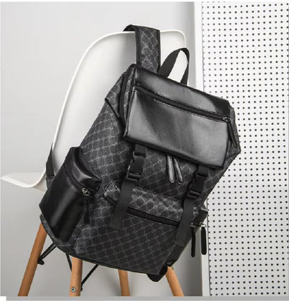 Sleek Leather Laptop Backpack for Travel and Daily Use