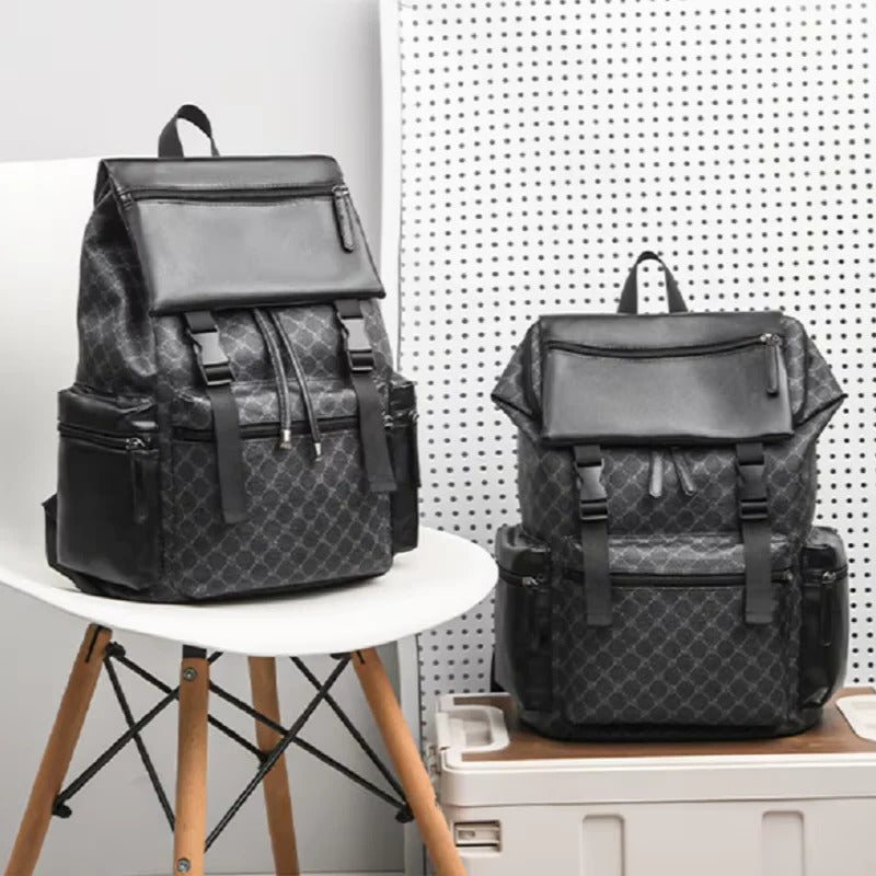 Sleek Leather Laptop Backpack for Travel and Daily Use