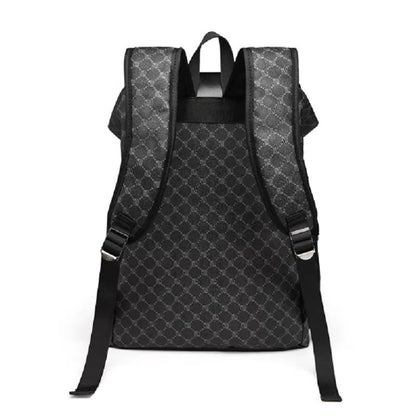 Sleek Leather Laptop Backpack for Travel and Daily Use