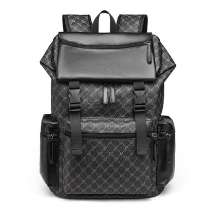 Sleek Leather Laptop Backpack for Travel and Daily Use