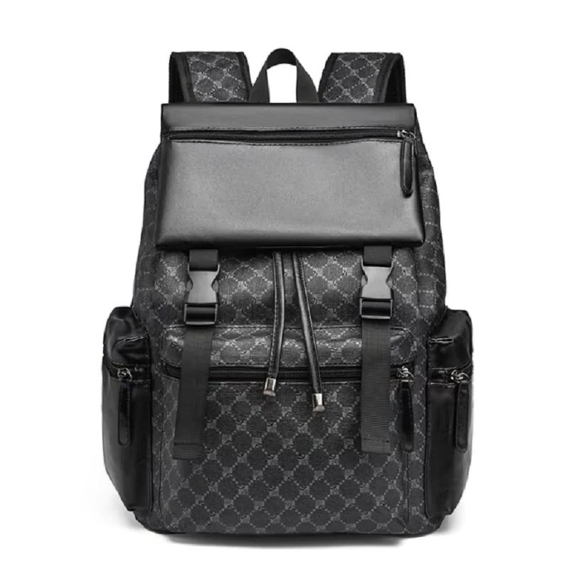 Sleek Leather Laptop Backpack for Travel and Daily Use