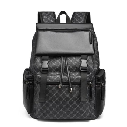 Sleek Leather Laptop Backpack for Travel and Daily Use