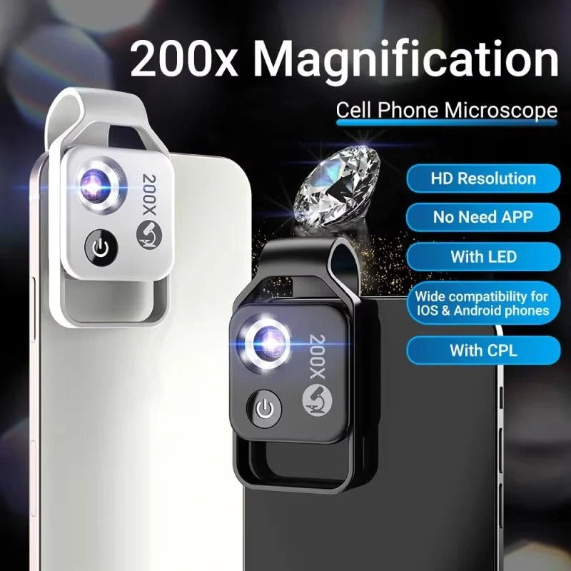 Smart 200X Smartphone Lens with Universal Attachment