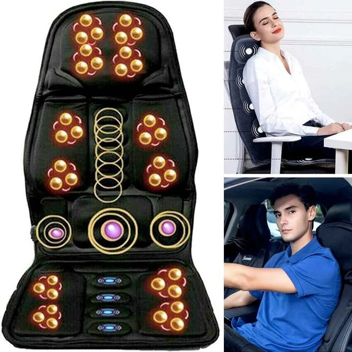 Rechargeable Comfort Massage Seat Cushion with 8 Vibration Levels