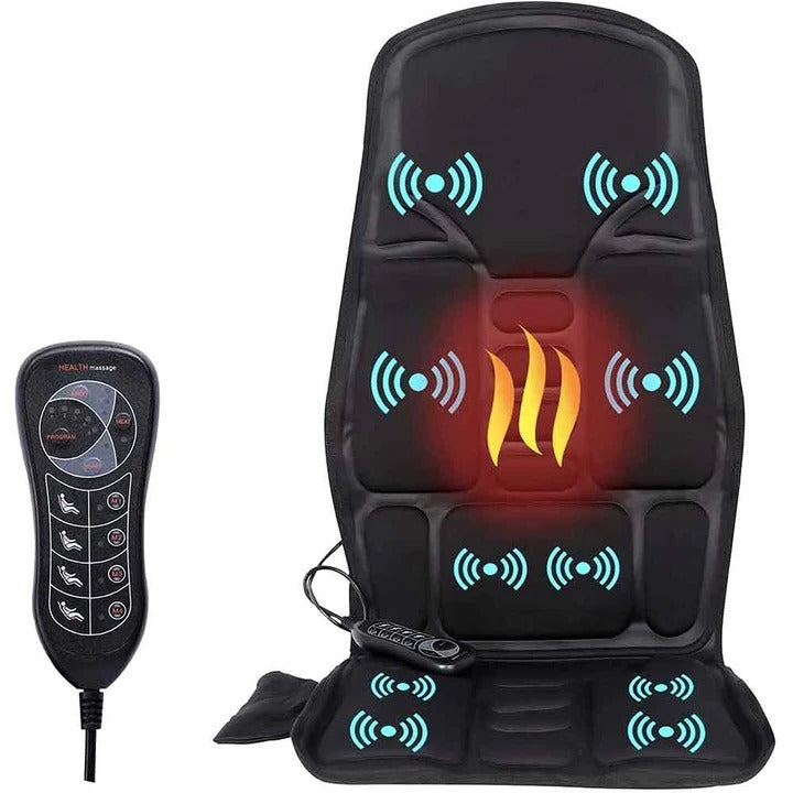 Rechargeable Comfort Massage Seat Cushion with 8 Vibration Levels
