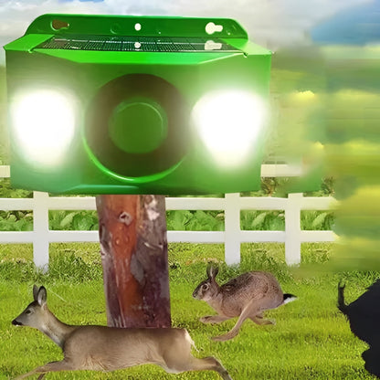 Solarbetriebener Tiervertreiber mit Warnlichtsystem