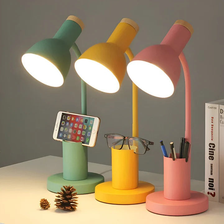 Elegante Tischlampe mit Praktischem Stiftsortierer