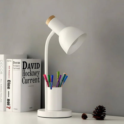 Elegante Tischlampe mit Praktischem Stiftsortierer