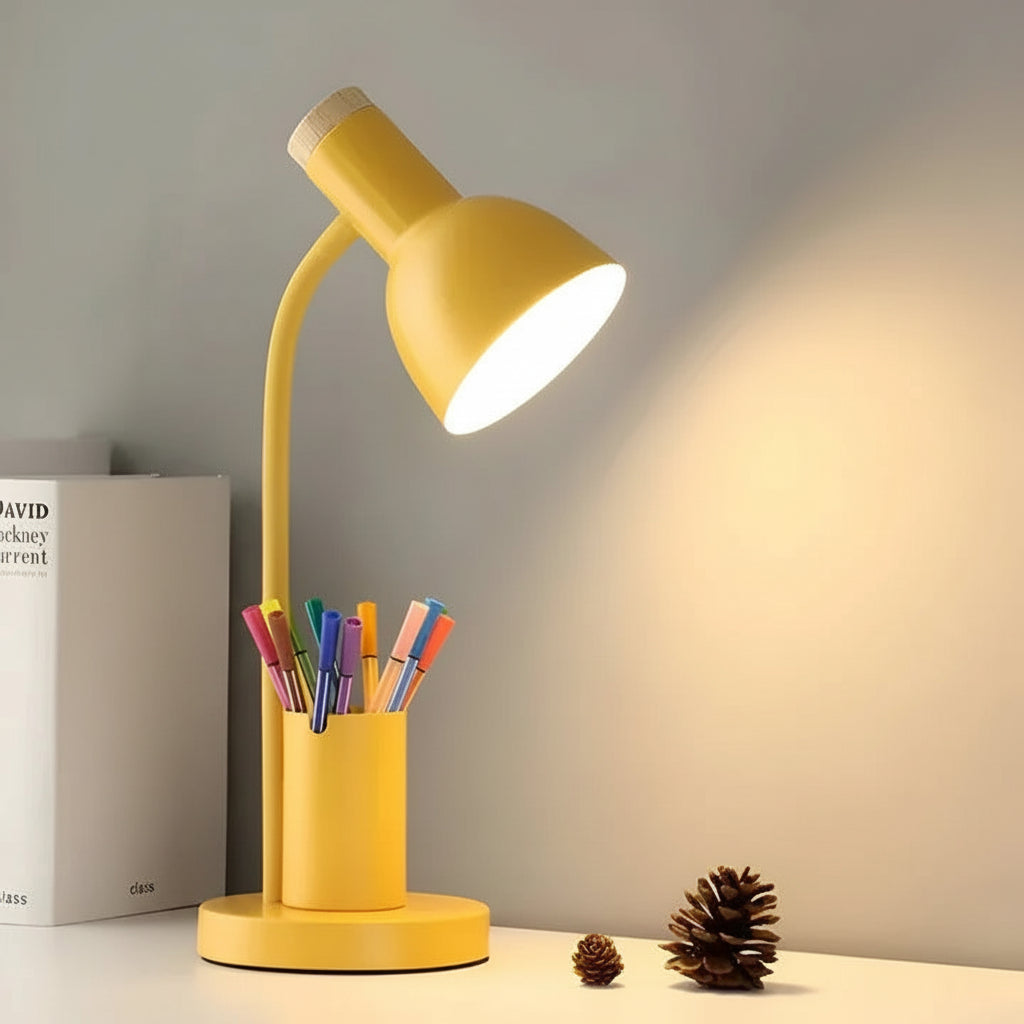 Elegante Tischlampe mit Praktischem Stiftsortierer