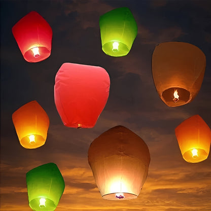 Schwebende Papierlaternen mit Farbwechsel-Design für Feste