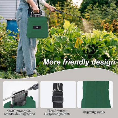 1.3 Gallon Rechargeable Garden Sprayer with Versatile Nozzles