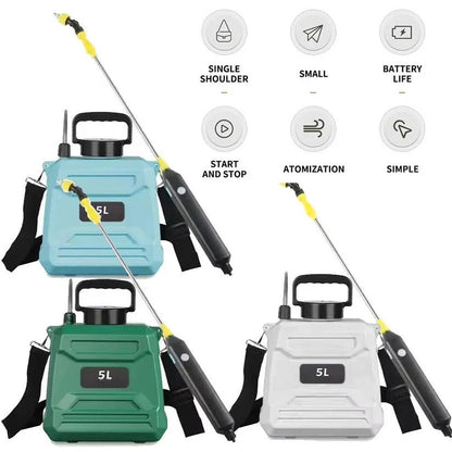 1.3 Gallon Rechargeable Garden Sprayer with Versatile Nozzles