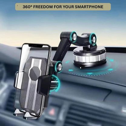 360° Drehbarer Auto-Handyhalter mit Saugnapf-Basis