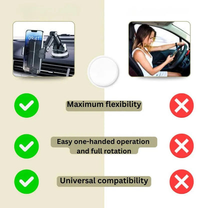 360° Drehbarer Auto-Handyhalter mit Saugnapf-Basis