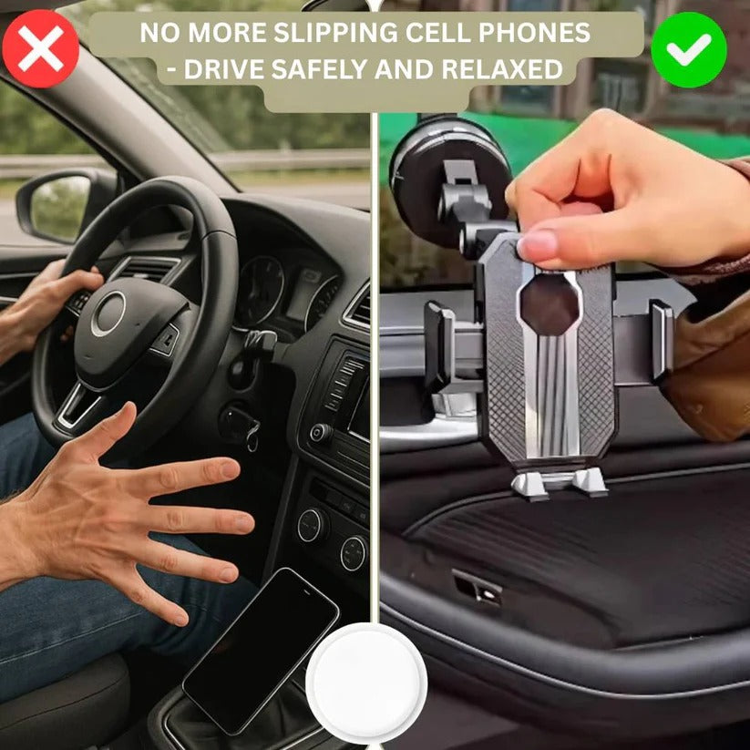 360° Drehbarer Auto-Handyhalter mit Saugnapf-Basis