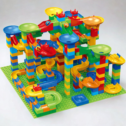 Educational Marble Run Building Block Set