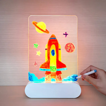 LED DrawingLight™ – Creative Wall Art Night Light for Kids with Glow Pens