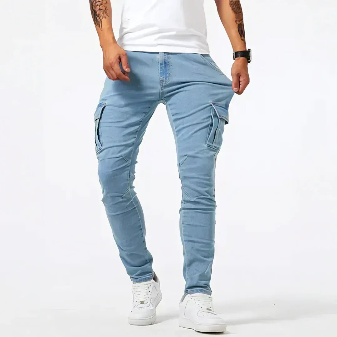 Adrian | Nowoczesne jeansy cargo