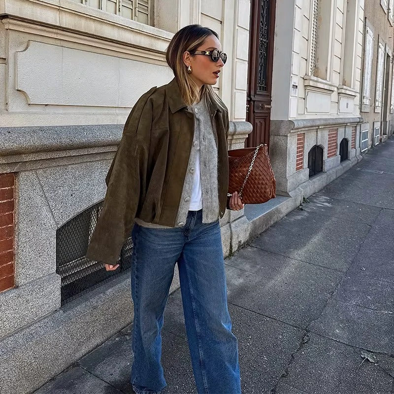 Sorella Classic Suede Jacket | Timeless Smart Casual Style | Effortless Everyday Outerwear | jacket