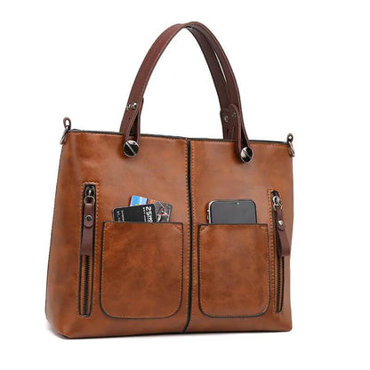 Women's Genuine Leather Shoulder Bag Tote Handbag