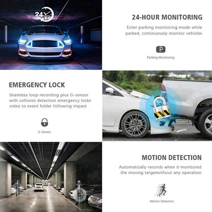 Drei-Kamera-Fahrzeugkamera mit 2-Zoll-Display und Parkmodus